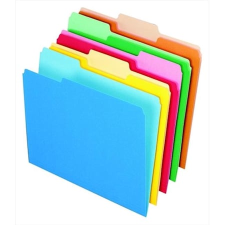 Pendaflex Pendaflex 002866 Medium Weight Stock 0.33 Cut Recycled Top Tab File Folder; Lavender; Pack - 100 2866